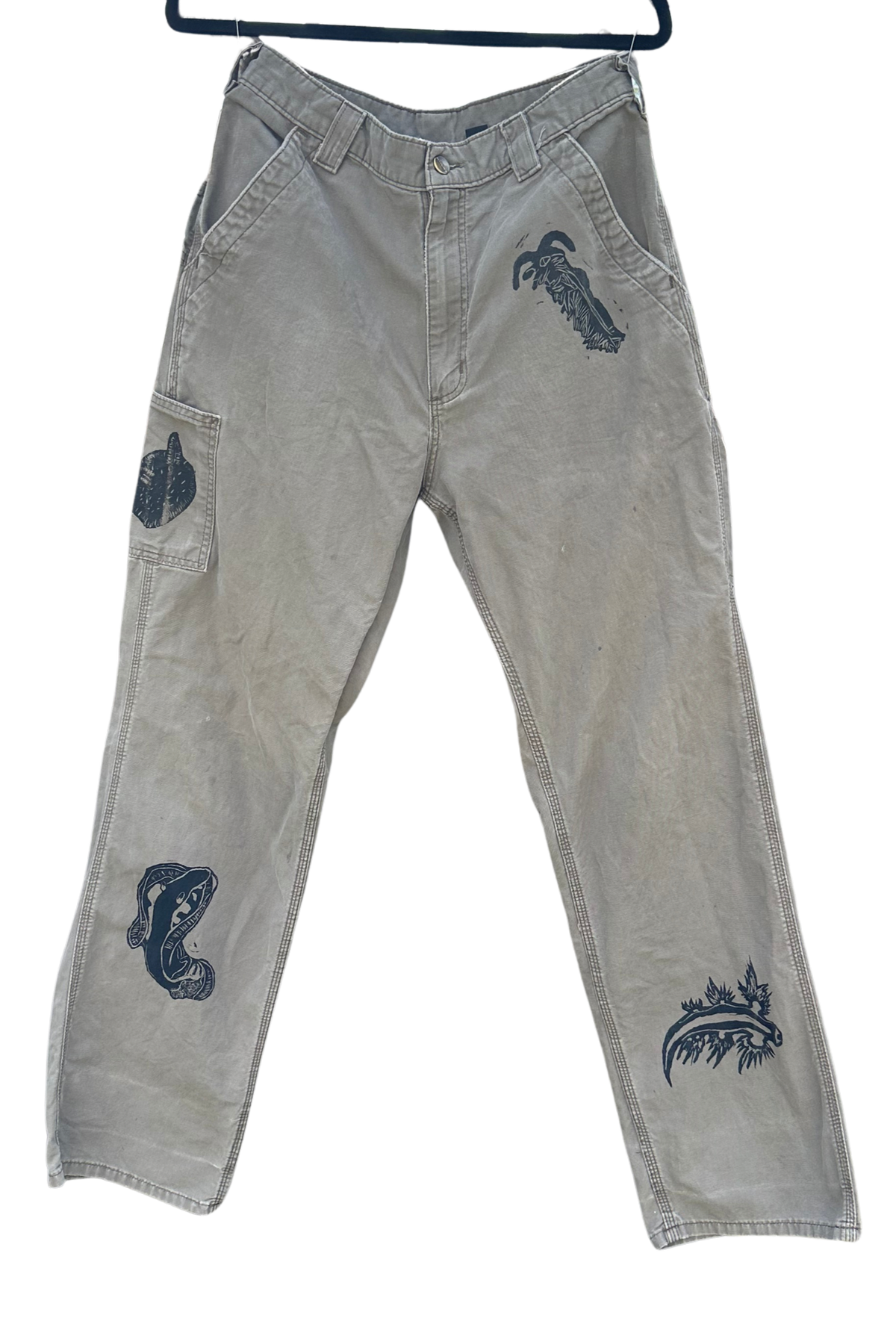 carhartt cargo pants with nudibranchs