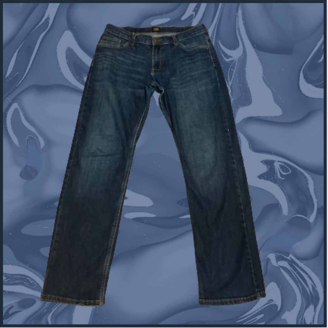 lee straight fit dark wash jeans