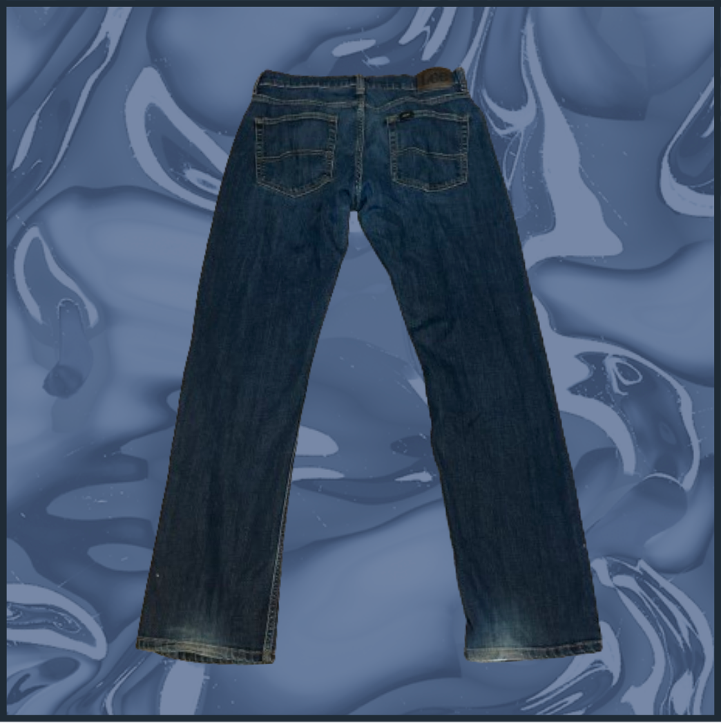 lee straight fit dark wash jeans