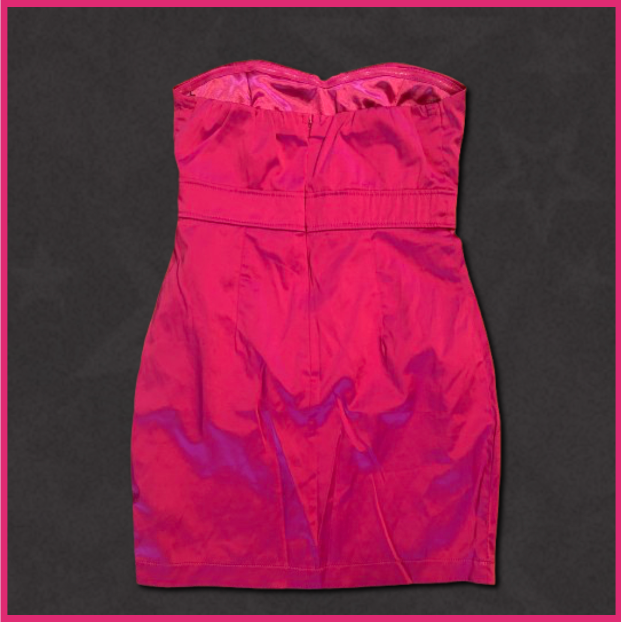 bright pink mini sleeveless dress