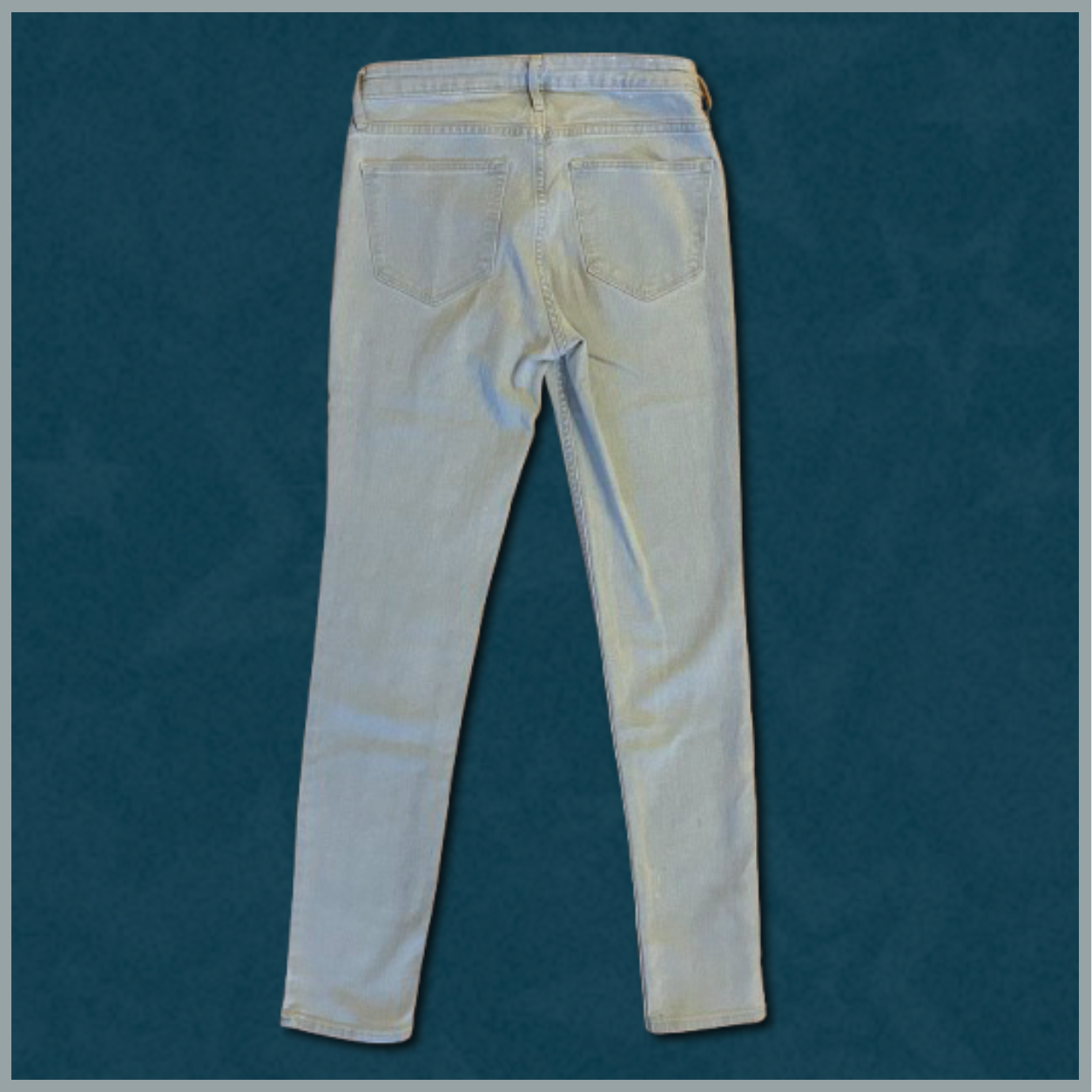 light wash jean "skinny ankle" jeans