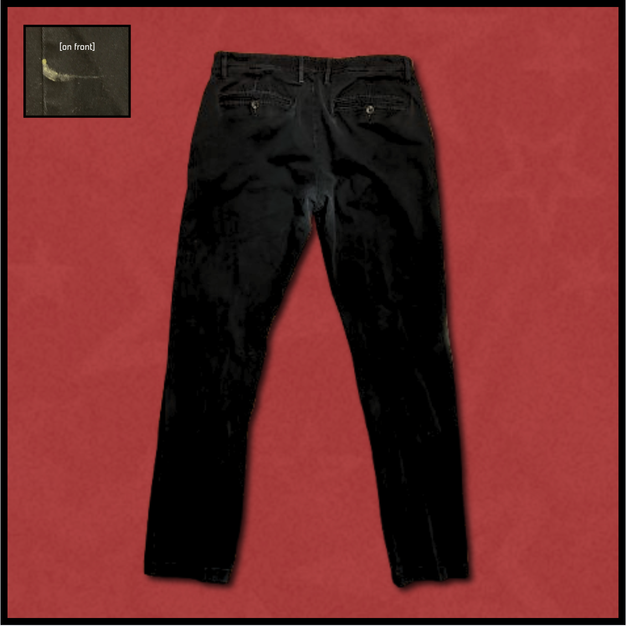 black "athletic" jeans