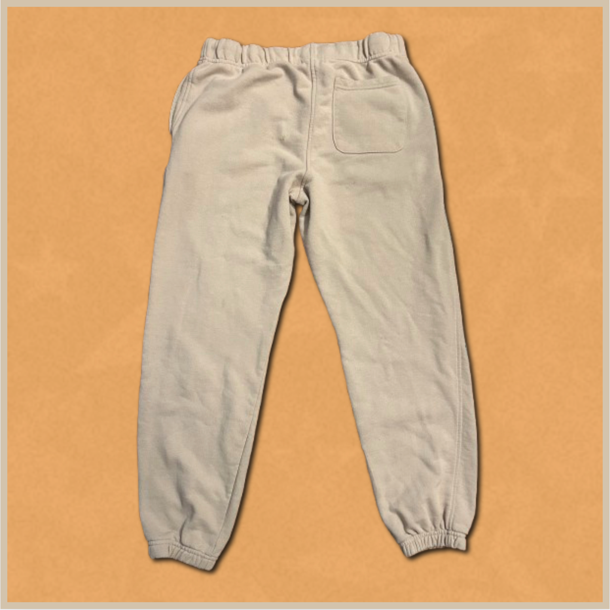beige cuffed joggers