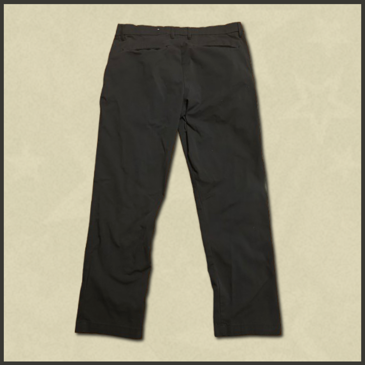 black slim business pants