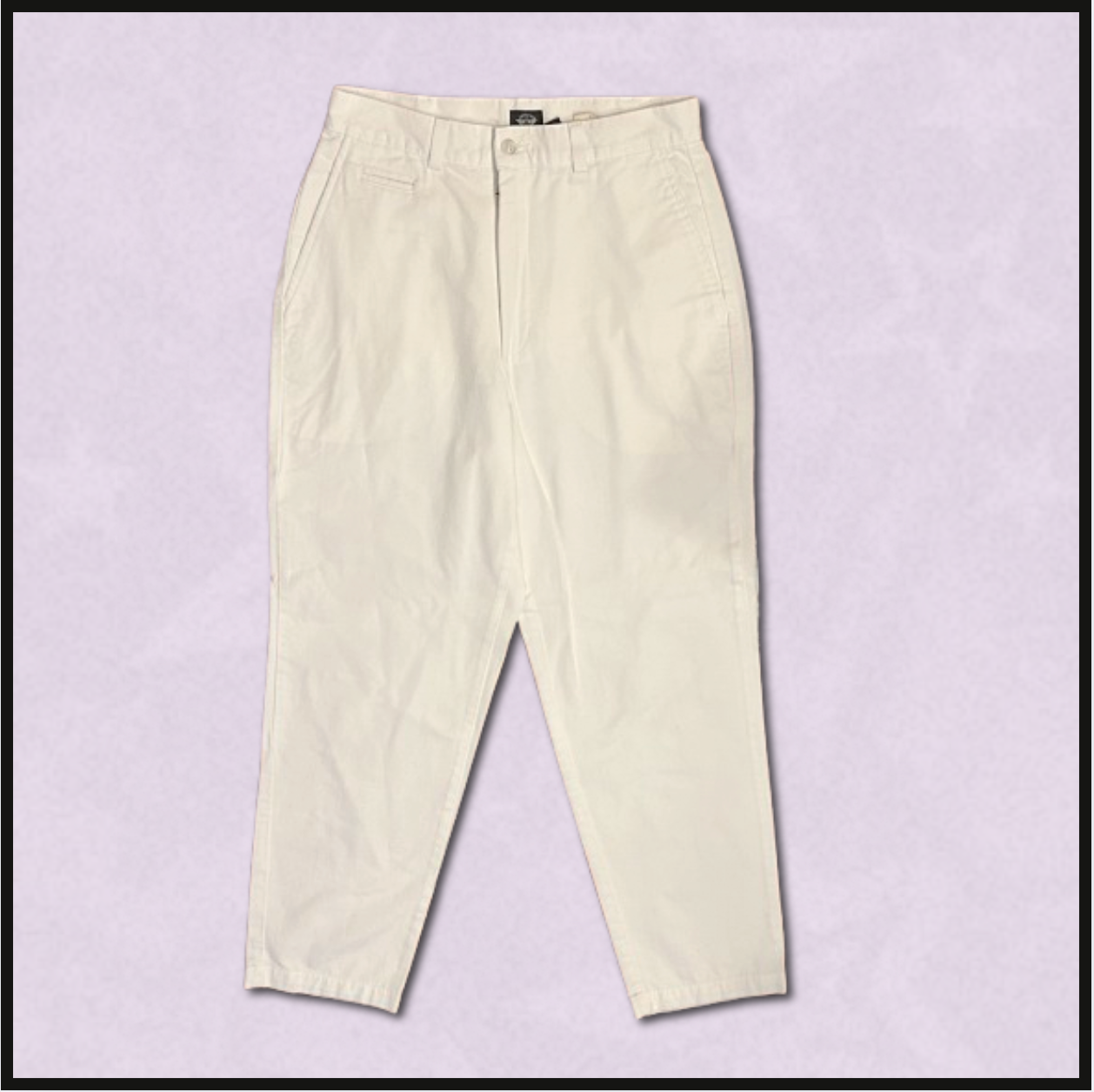 white "flat front" khakis
