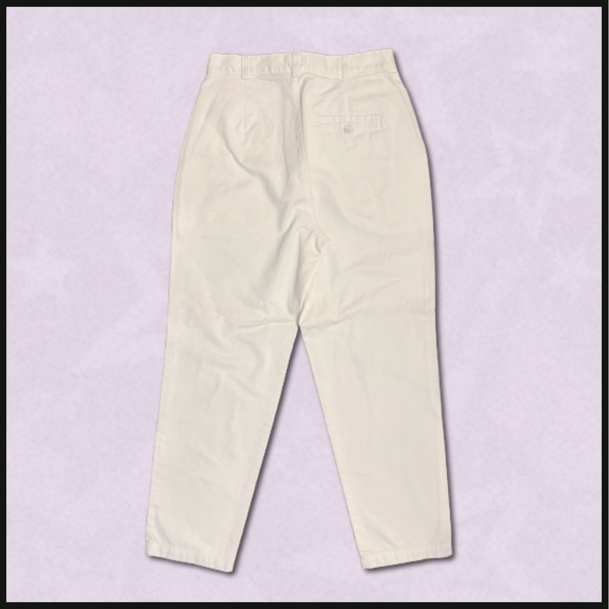 white "flat front" khakis
