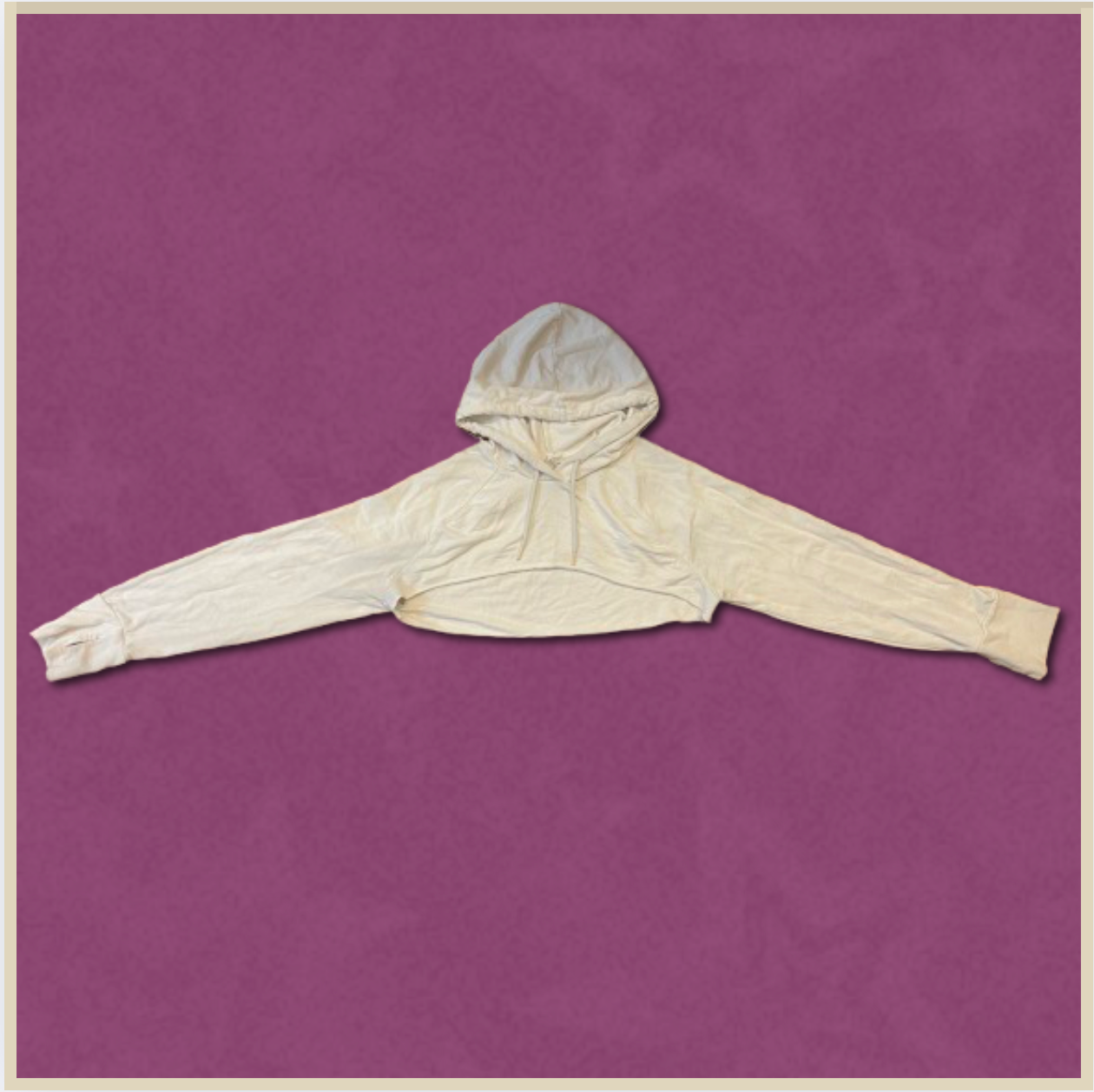 off-white hooded sleeve cover-up