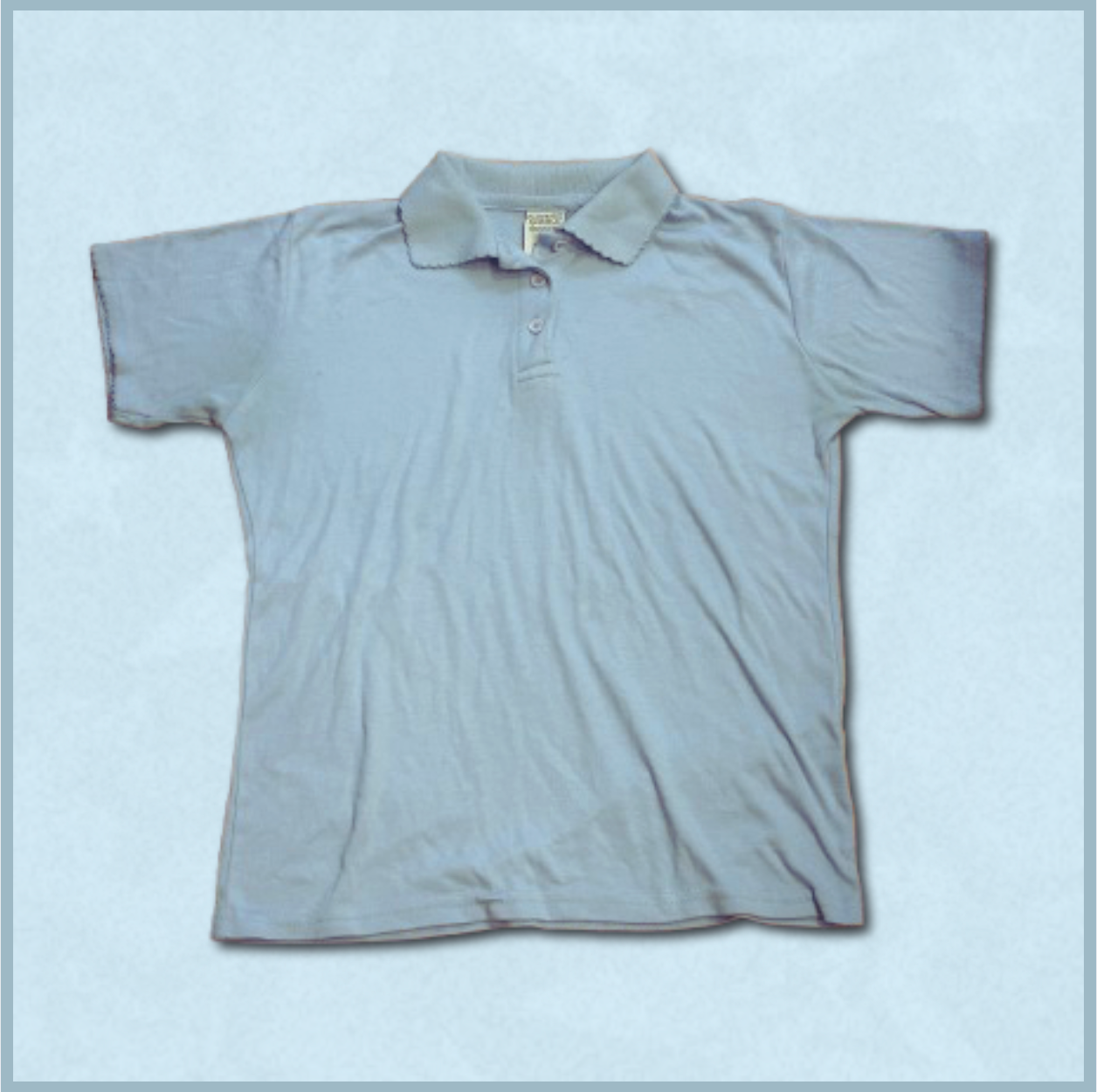 lighter blue collared shirt