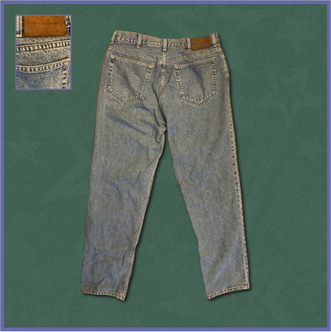 calvin klein medium wash jeans