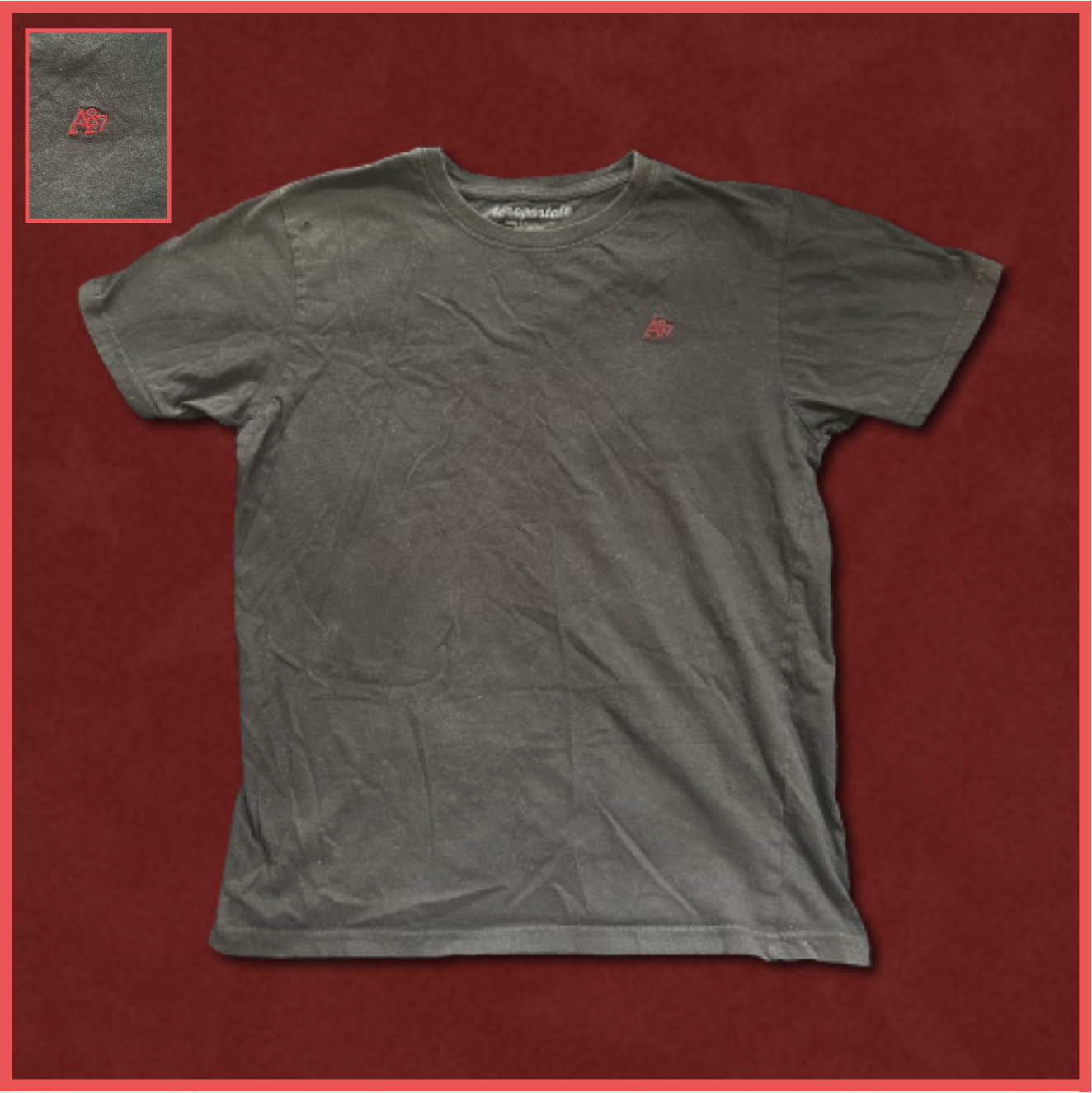 black "A87" tee