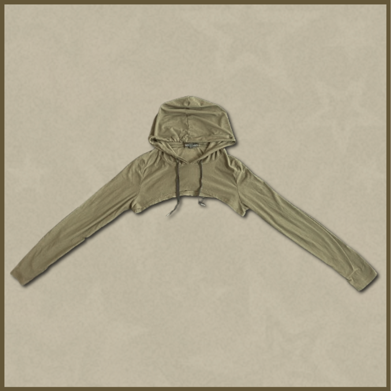 green hooded sleeve cover-up
