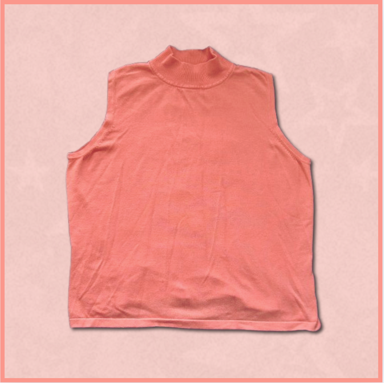 coral sweater vest