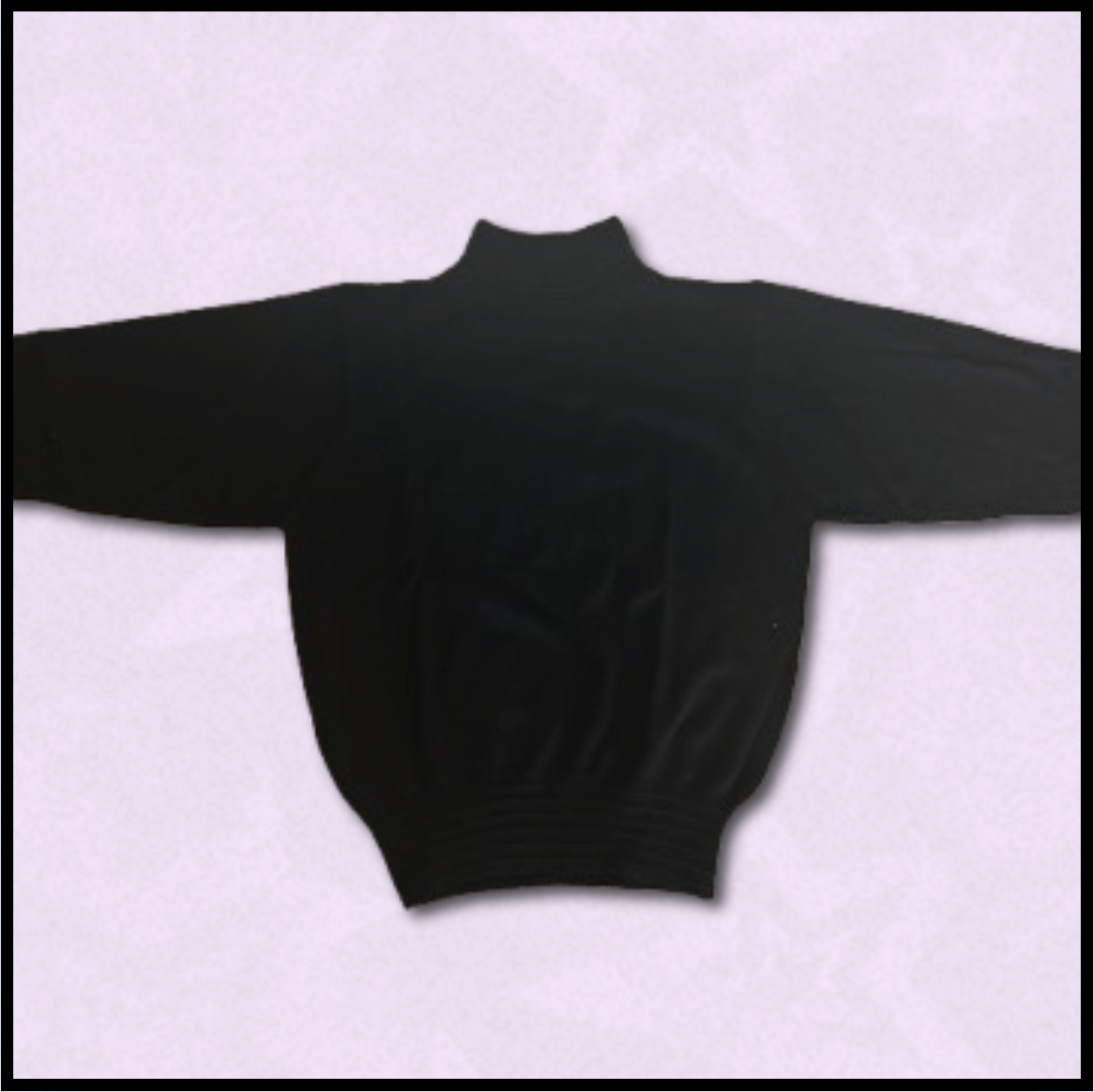 plain black turtleneck sweater