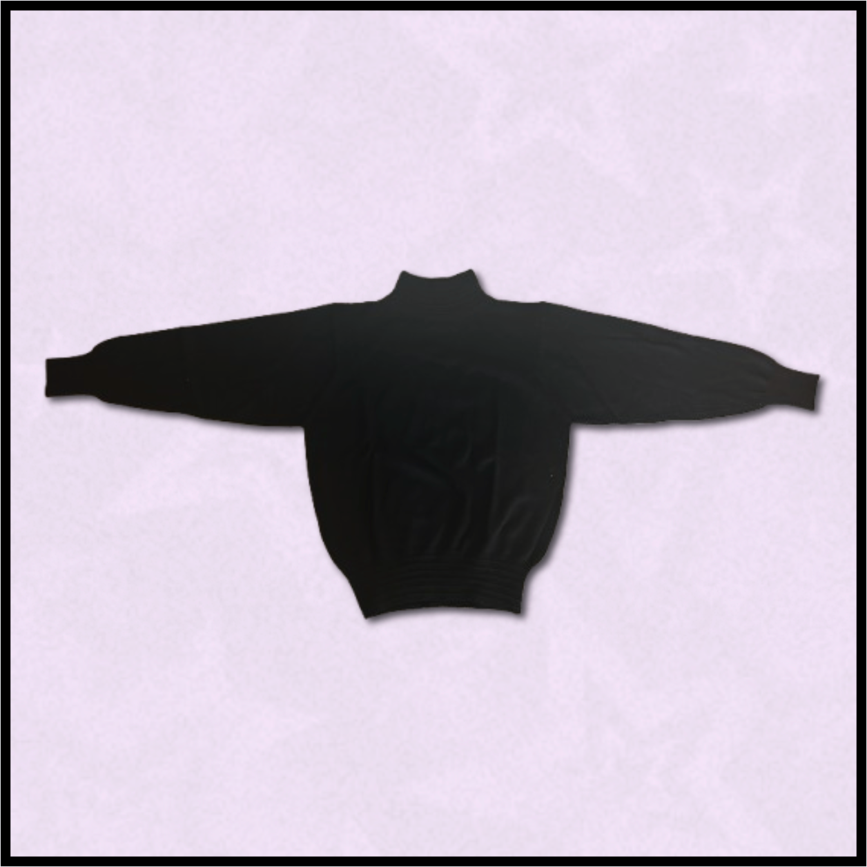 plain black turtleneck sweater
