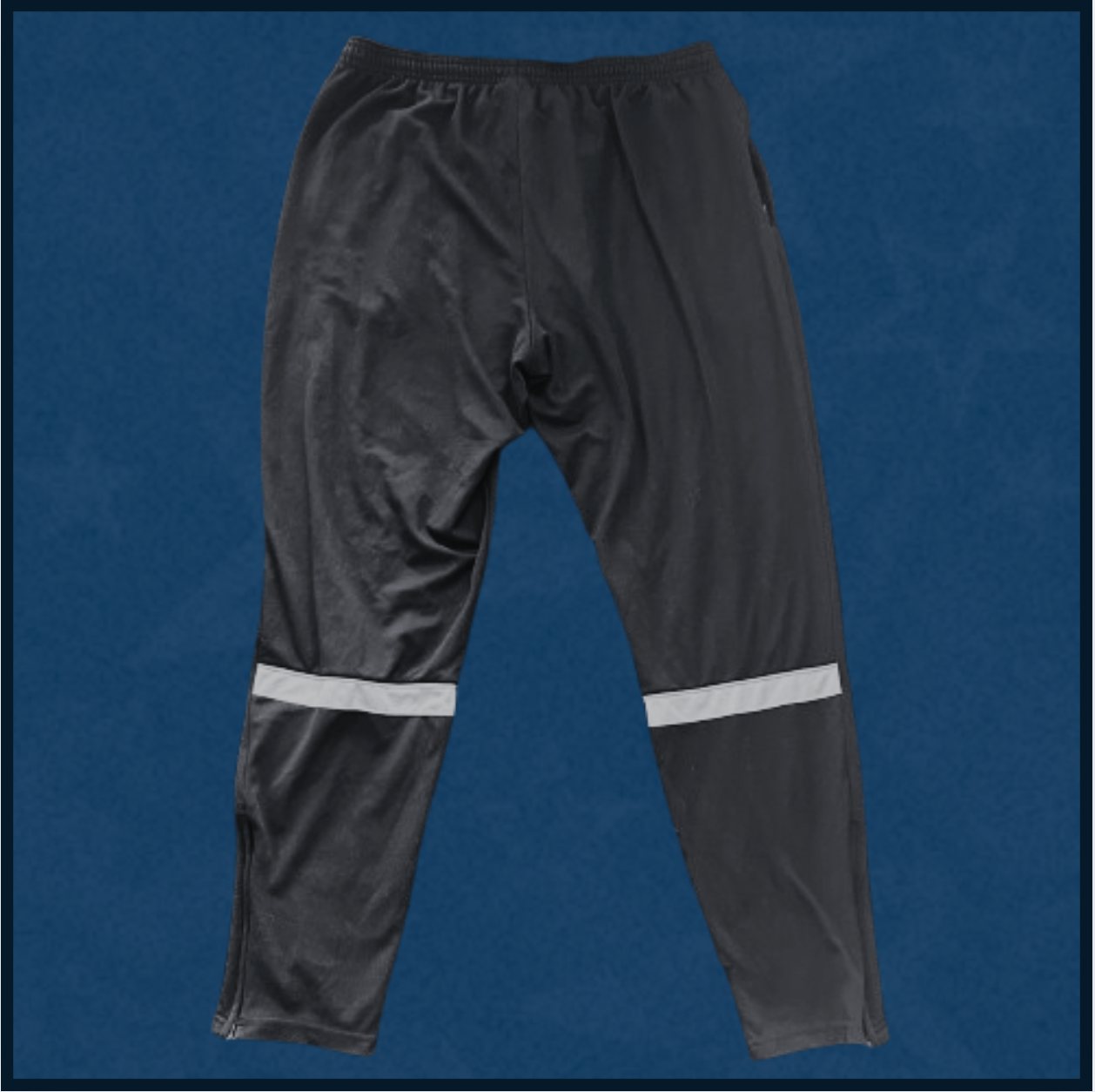 black + white nike dri-fit joggers