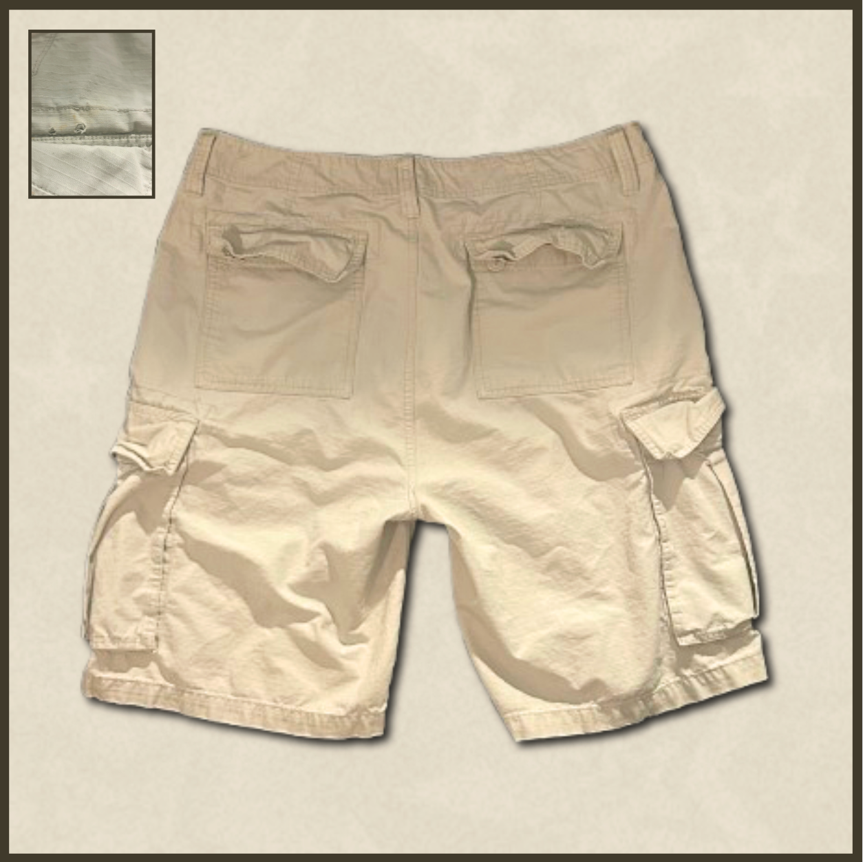 lighter beige cargo shorts