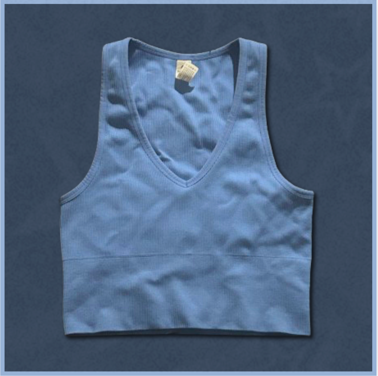 lighter blue athletic tank top