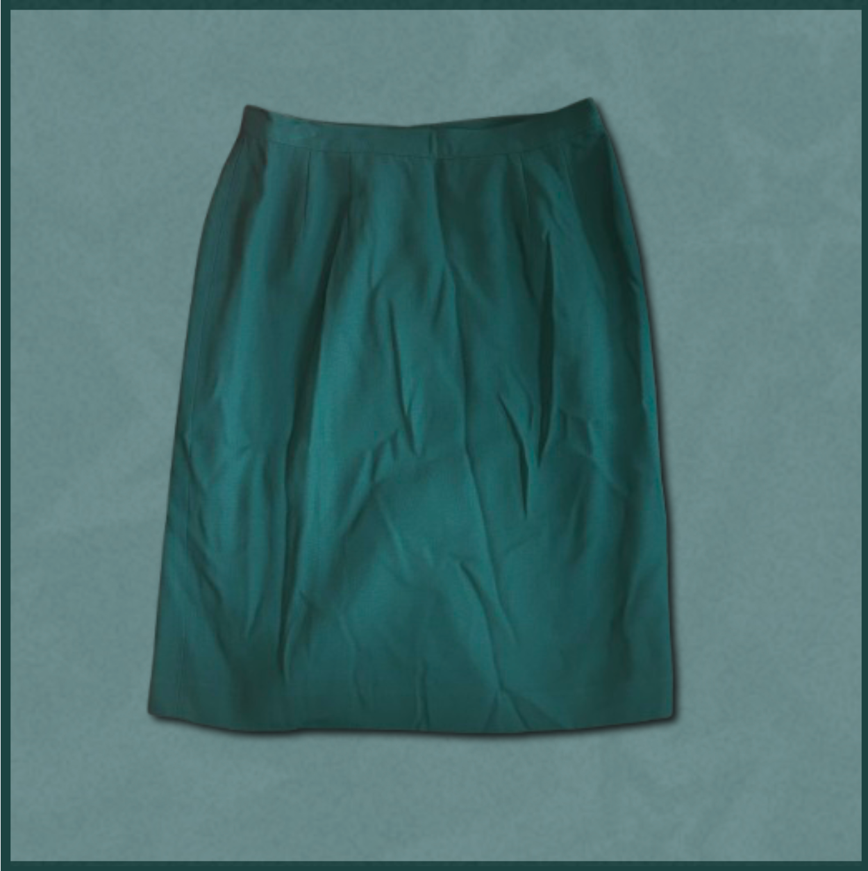 dark green pencil skirt
