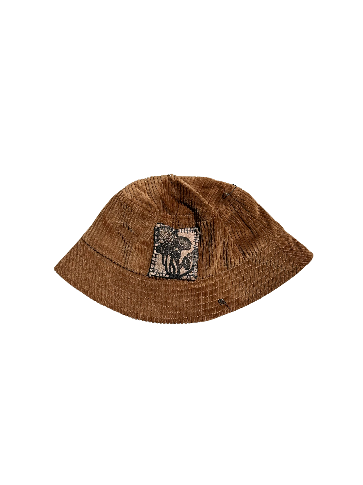 brown corduroy bucket hat