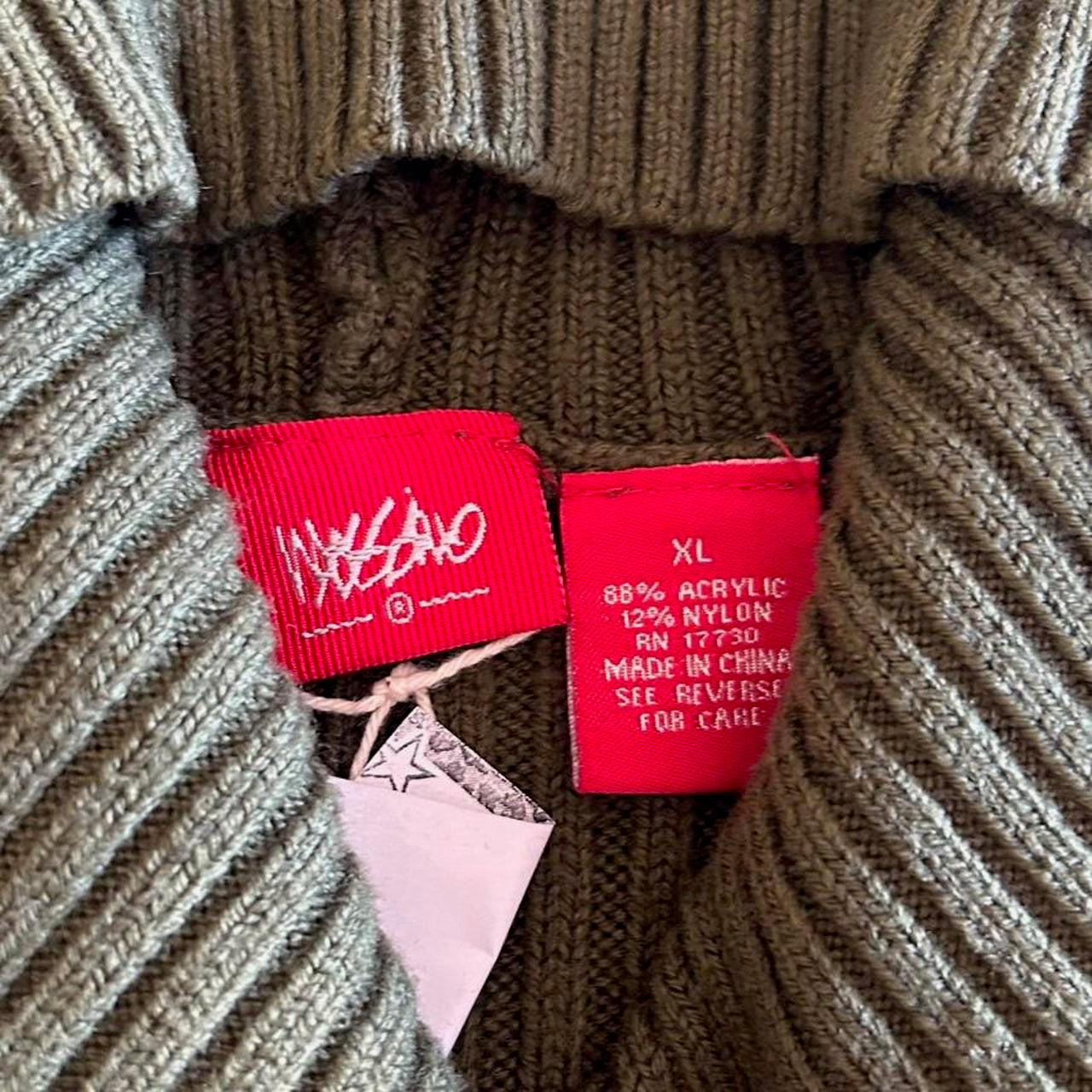 Mossimo Green Double Button Cardigan with Hood
