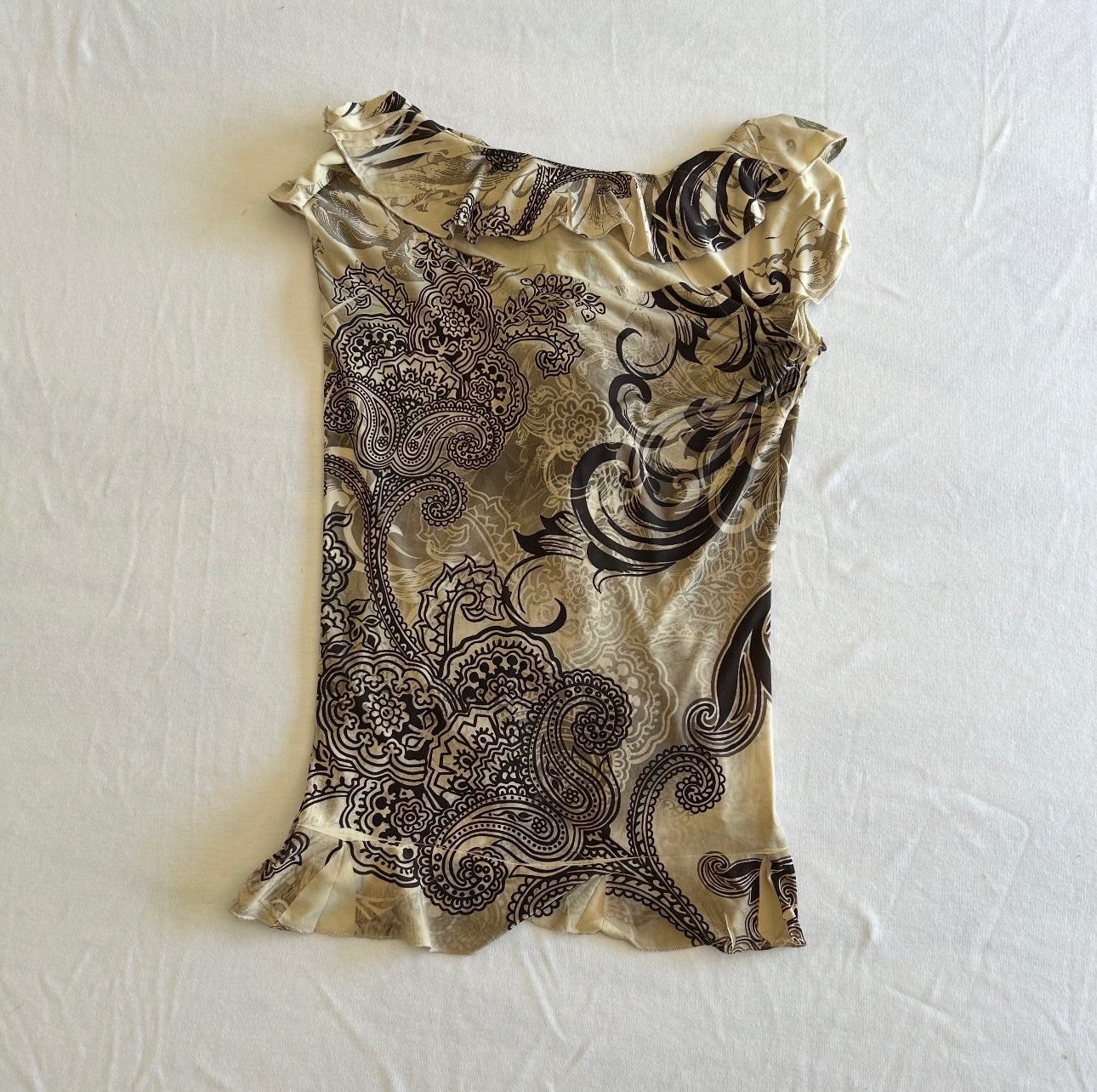 Paisley Ruffle Top