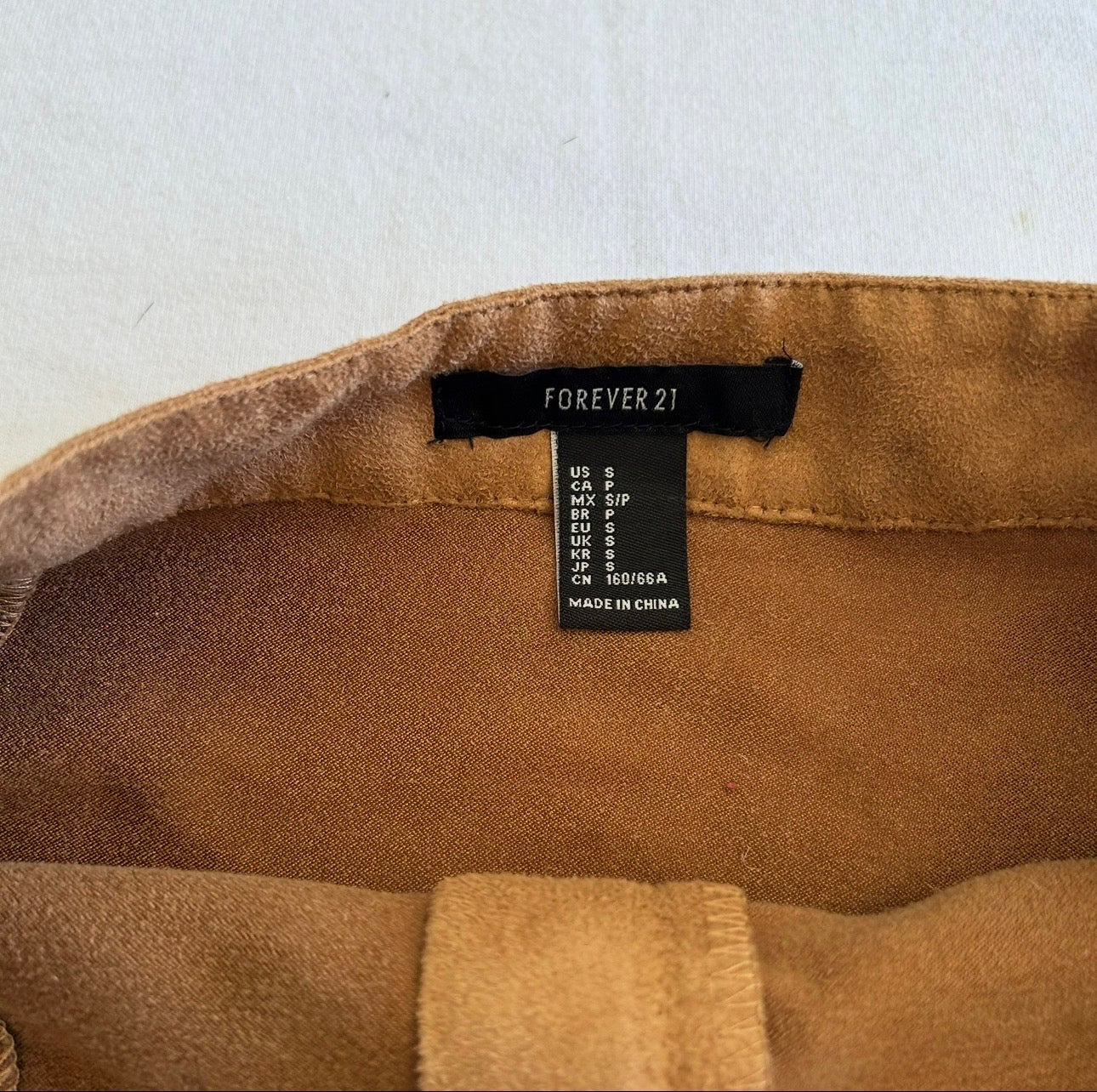 Brown Suede Skirt