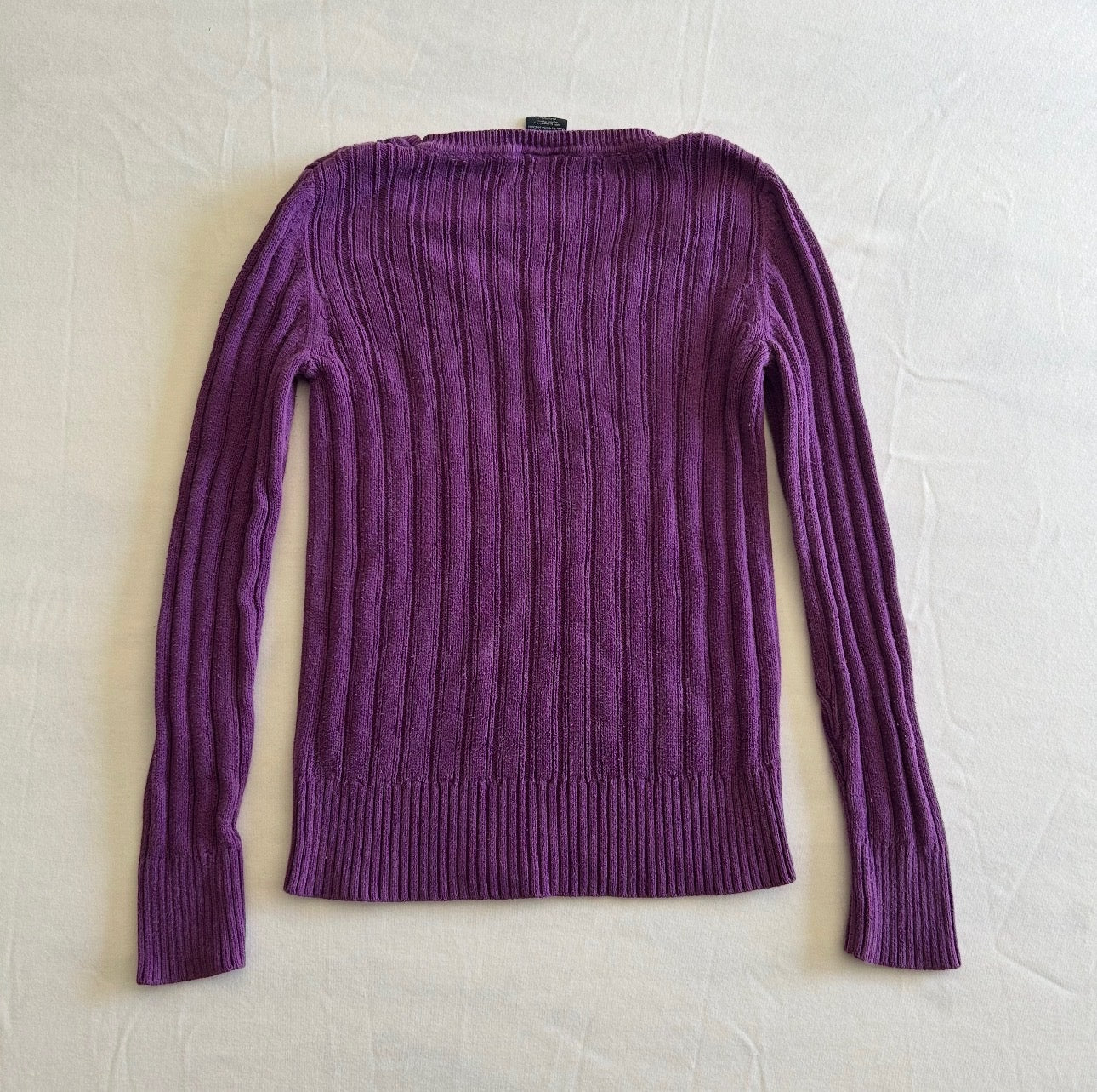 Purple Knit Sweater Top