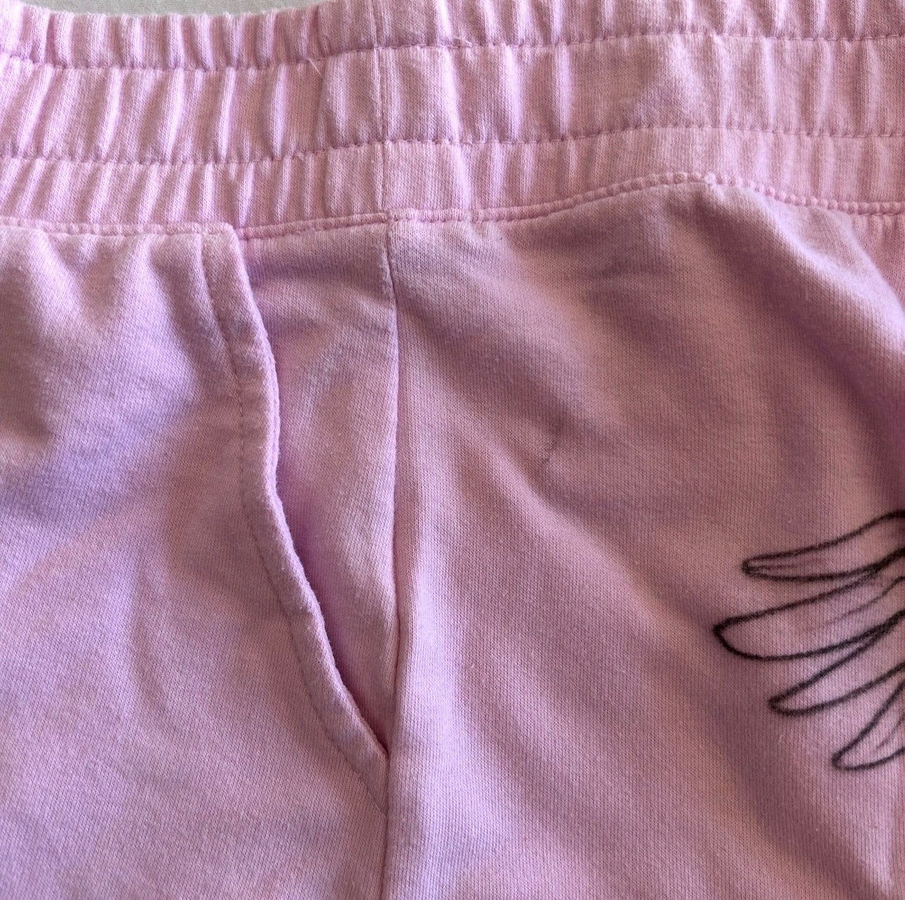 Pink Angel Wings Shorts