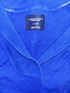 American Eagle Collared Long Sleeve Top