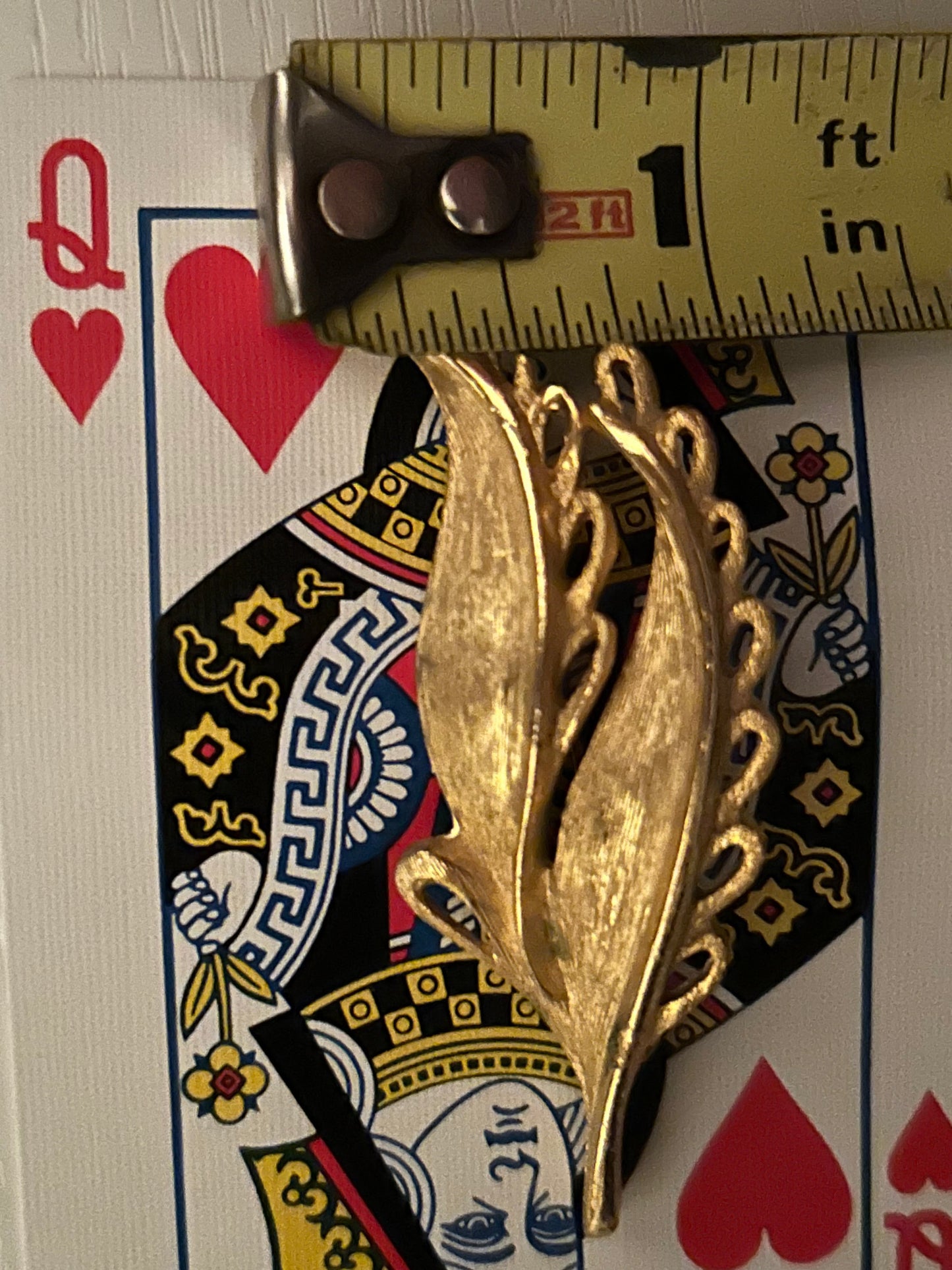 Trifari Vintage Gold Brooch / Bag Pin