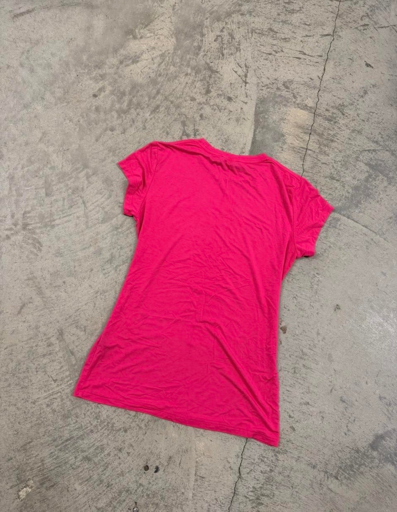 Y2K Bebe Pink Rhinestone T-Shirt Size Medium