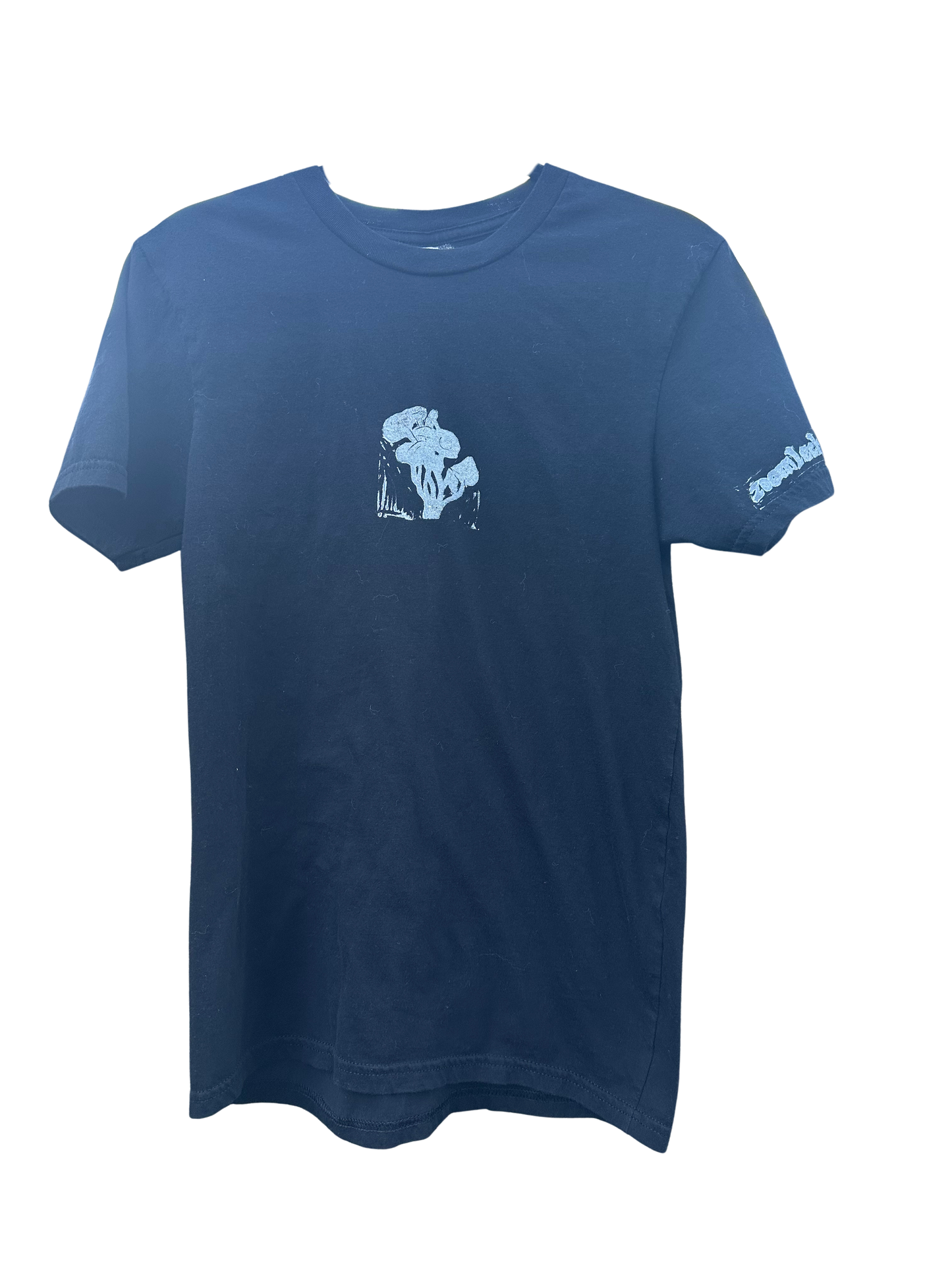 black american apparel shirt with mushroom