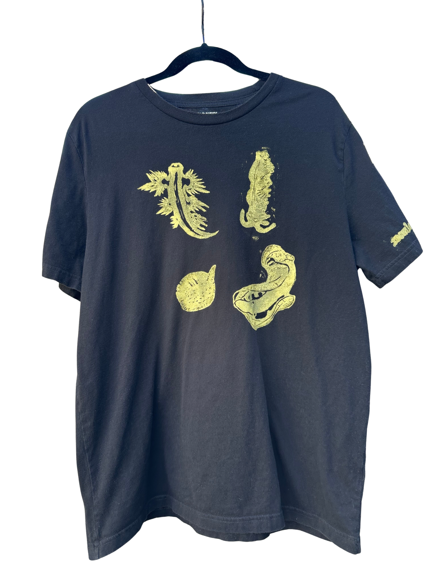 black old navy shirt with nudibranchs