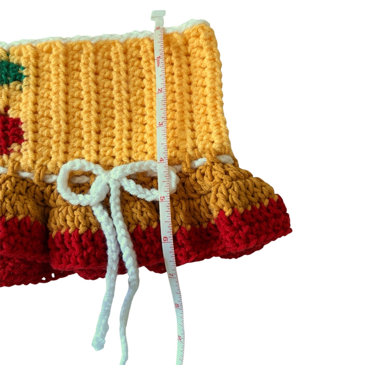 Yellow/Red Cherry Micro Mini Skirt