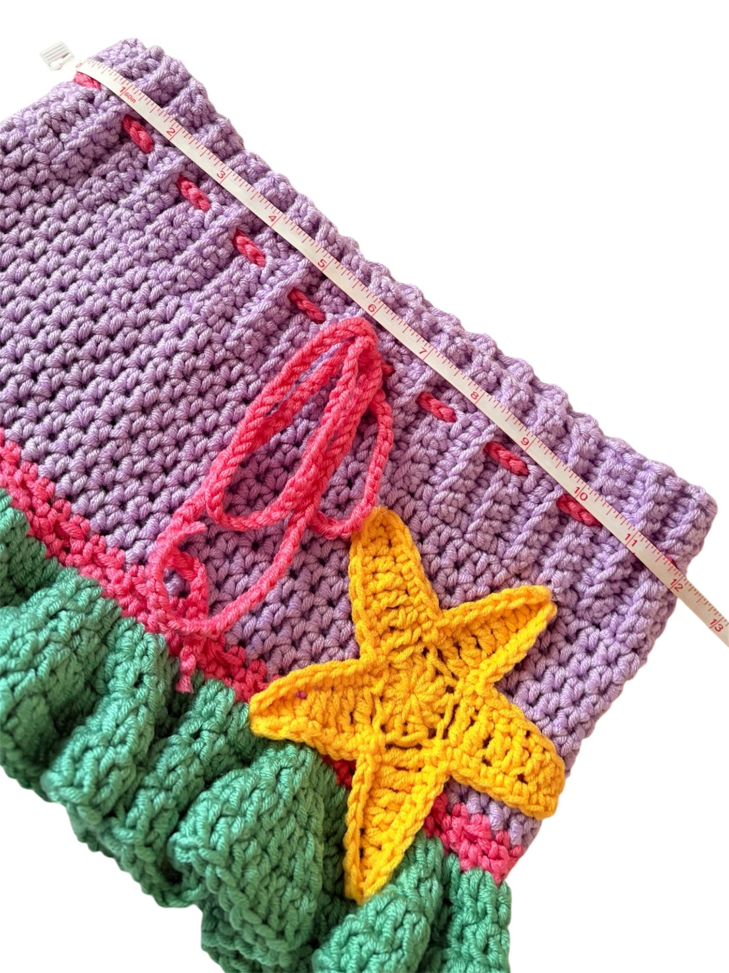 Multicolor Mermaid Star Mini Skirt