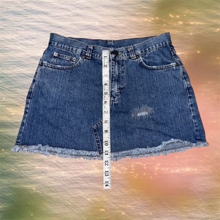 Italian Y2K Denim Mini Skirt