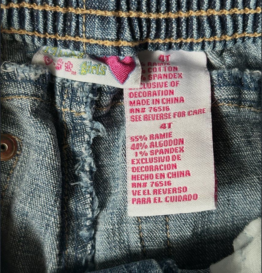 Butterfly & Floral 2000s Mudd Girl's Deadstock Whimsical Jeans - Size 4T