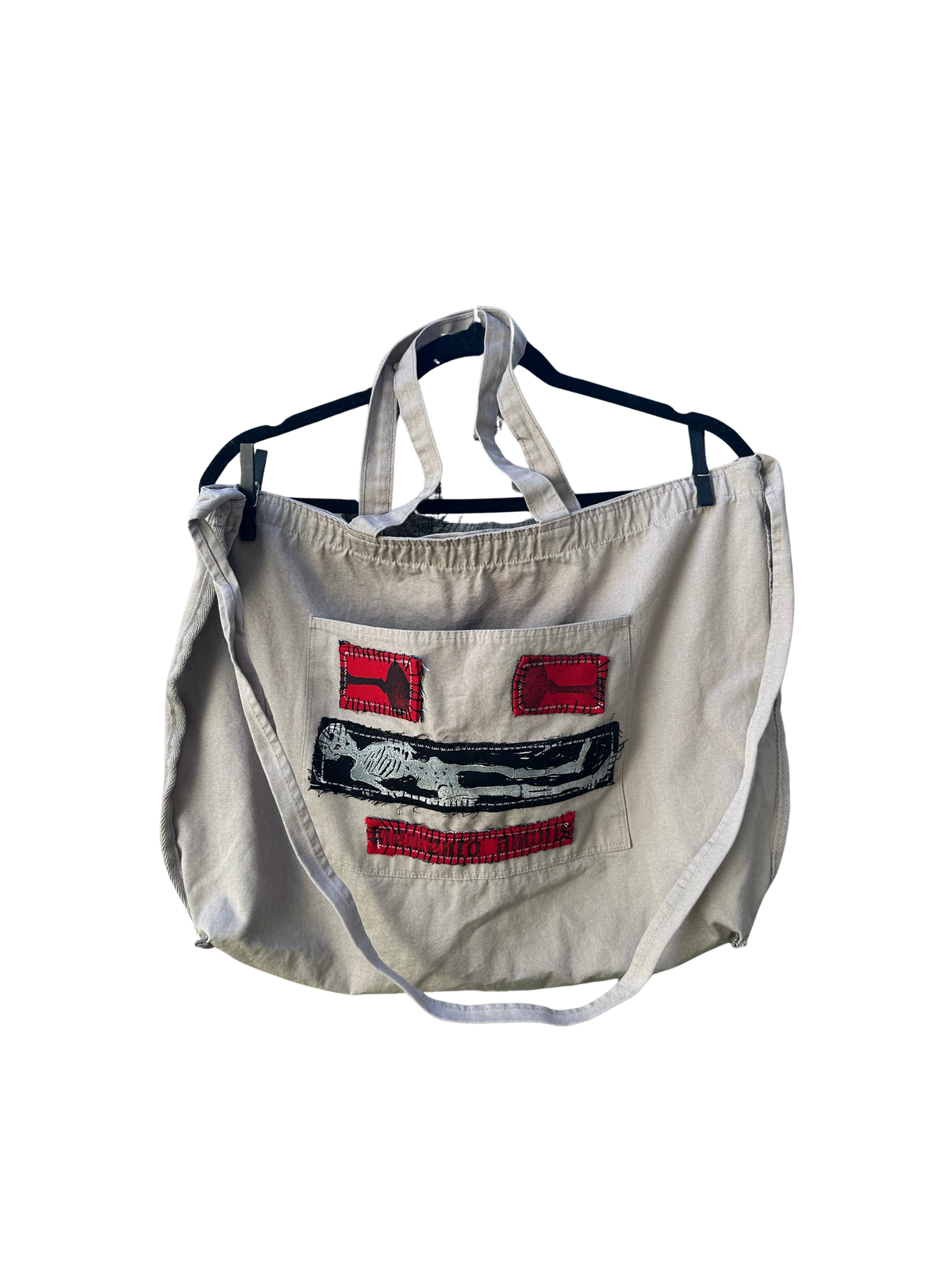 tote bag with patches