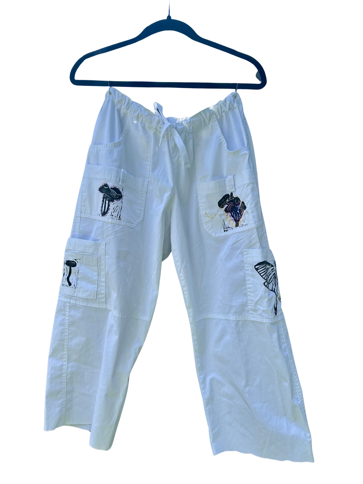 women's white cargo pants