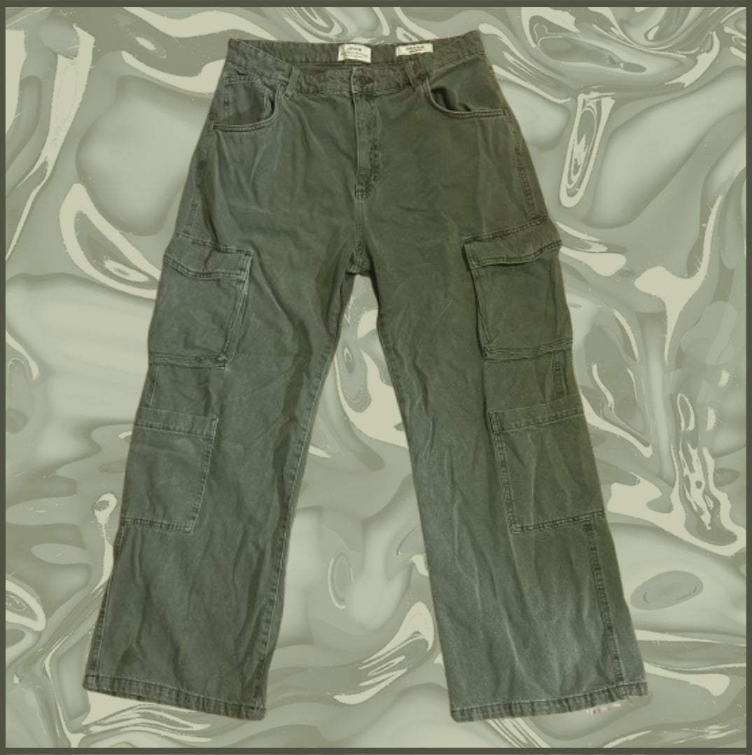 dark sage green cargo pants