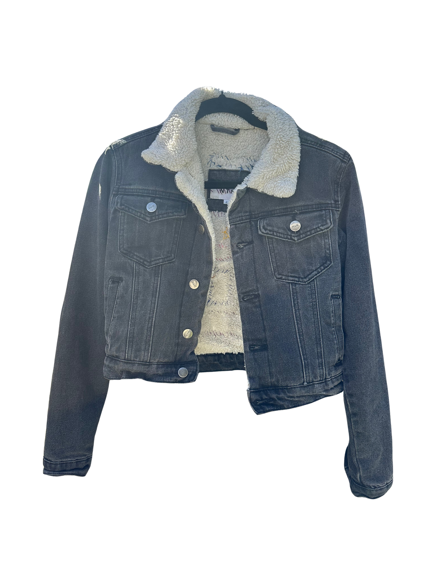 nth jean jacket with patches