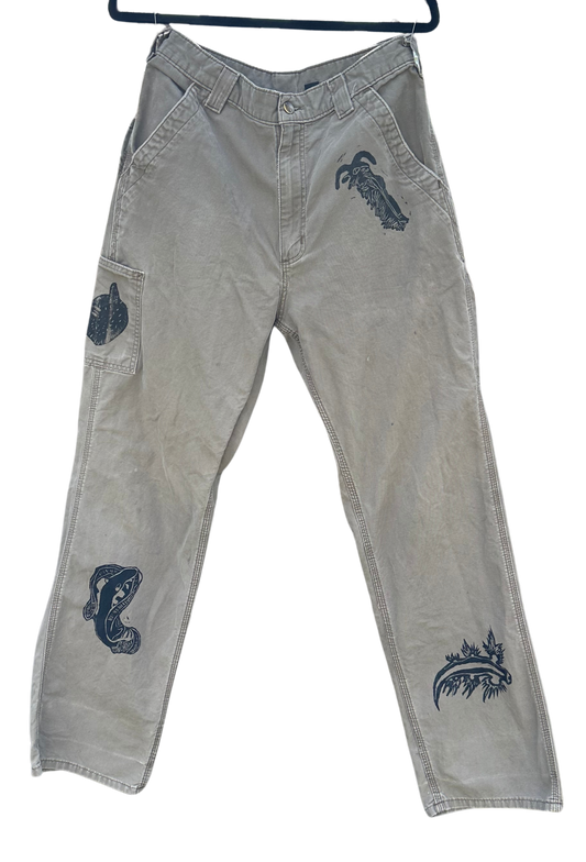 carhartt cargo pants with nudibranchs