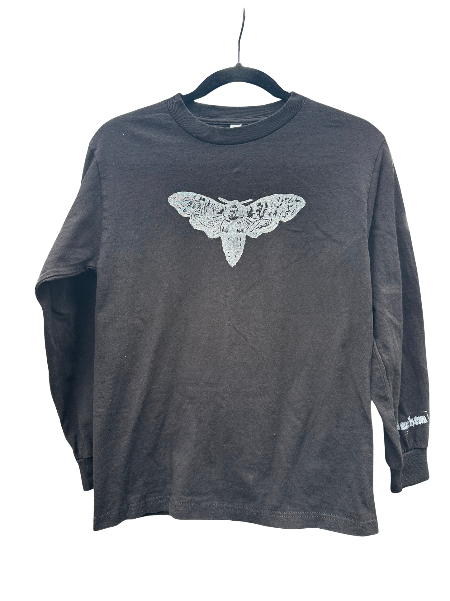 black american apparel long sleeve with moth