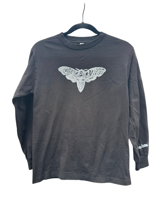 black american apparel long sleeve with moth
