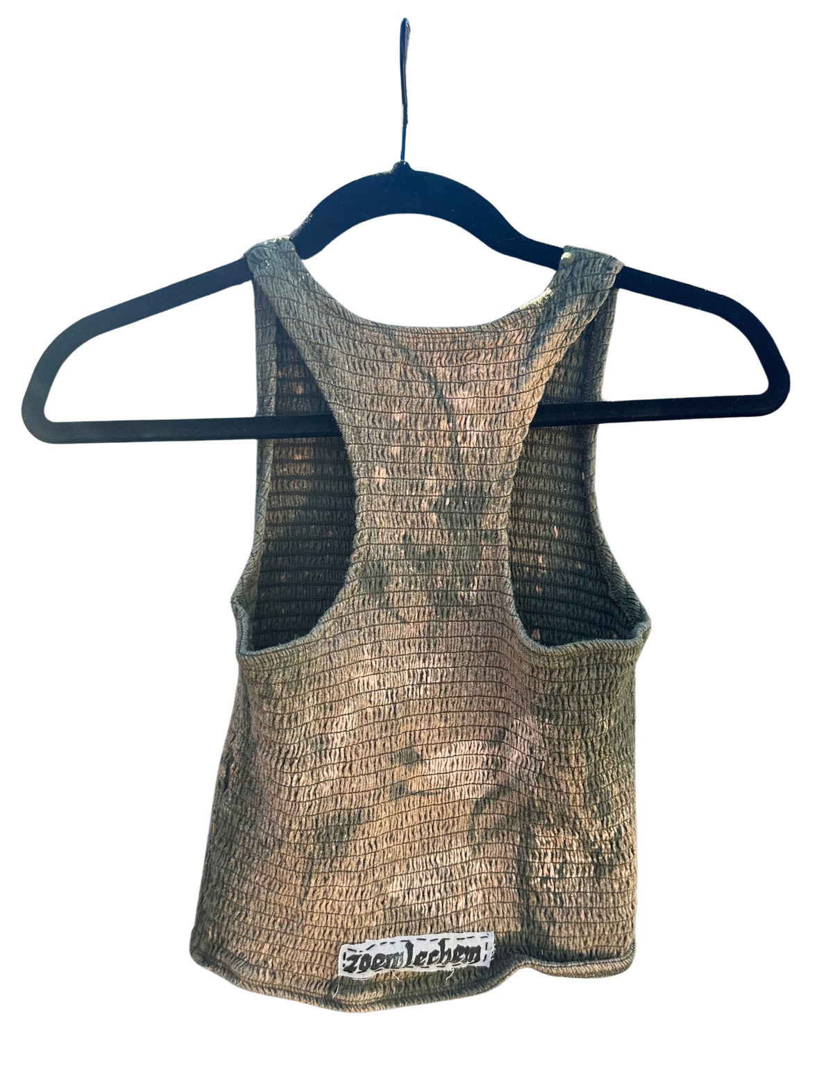 women's m bleached ruched top