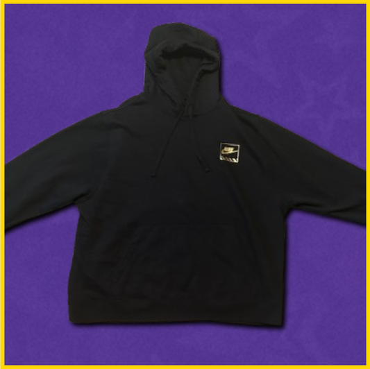 black + gold/purple back design nike hoodie