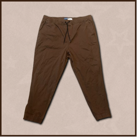 brown old navy "modern jogger"