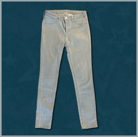 light wash jean "skinny ankle" jeans