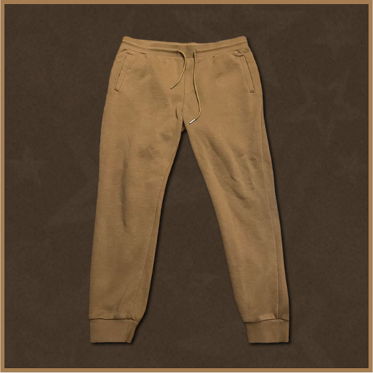 warm brown joggers