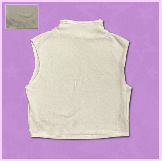 plain white sweater vest